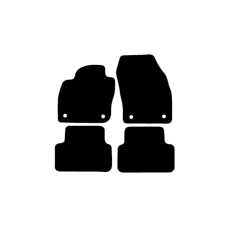 Alfombras de Moqueta,  Volkswagen T-CROSS (2019-Presente), Color Antracita, Calidad Elegance, REF: VW0041E2A