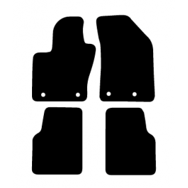 Alfombras de Moqueta,  Jeep COMPASS (2017-Presente), Color Antracita, Calidad Elegance, REF: JE0006E2A