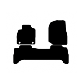 Alfombras de Moqueta,  Toyota LAND CRUISER HDJ 100 (1998 -Presente), Color Negro, Calidad Limited Edition, REF: TY0022L2N