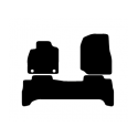 Alfombras de Moqueta,  Toyota LAND CRUISER HDJ 100 (1998 -Presente), Color Negro, Calidad Limited Edition, REF: TY0022L2N