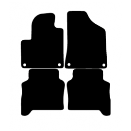Alfombras de Moqueta,  Hyundai SANTA FE (2006-2012), Color Negro, Calidad Limited Edition, REF: HY0023L2N