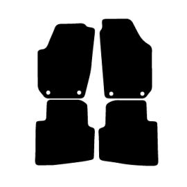 Alfombras de Moqueta,  Skoda RAPID SEDAN Y SPACEBACK (2012-2019), Color Negro, Calidad Limited Edition, REF: SK0009L2N