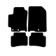 Alfombras de Moqueta,  Kia STONIC (2017-Presente), Color Negro, Calidad Limited Edition, REF: KI0036L2N