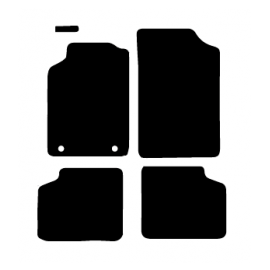 Alfombras de Moqueta,  Citroen XANTIA (1992-2001), Color Negro, Calidad Limited Edition, REF: CT0045L2N