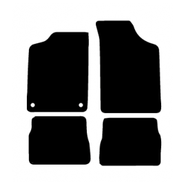 Alfombras de Moqueta,  Citroen AX (1986-1998), Color Negro, Calidad Limited Edition, REF: CT0002L2N