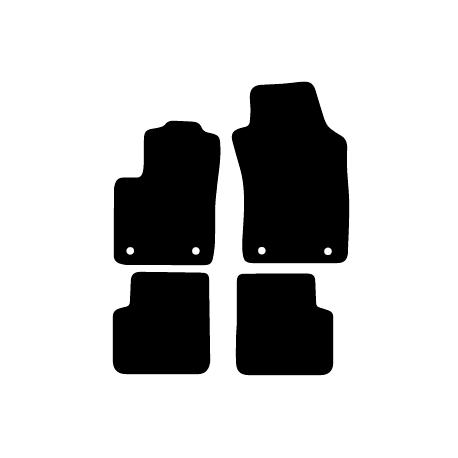 Alfombras de Moqueta,  Fiat 500C (2009-2019), Color Negro, Calidad Limited Edition, REF: FT0003L2N