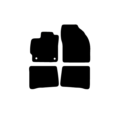 Alfombras de Moqueta,  Toyota PRIUS (2009-2016), Color Negro, Calidad Limited Edition, REF: TY0029L2N