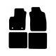 Alfombras de Moqueta,  Fiat PANDA (2003-2012), Color Negro, Calidad Limited Edition, REF: FT0024L2N