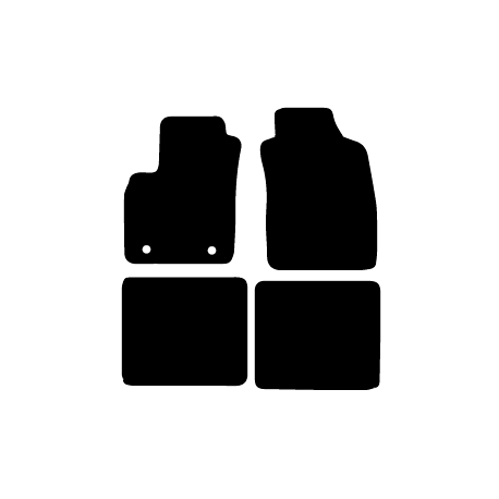 Alfombras de Moqueta,  Fiat PANDA (2003-2012), Color Negro, Calidad Limited Edition, REF: FT0024L2N