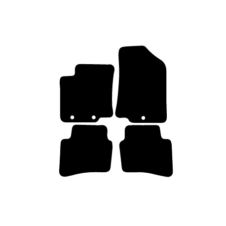 Alfombras de Moqueta,  Kia RIO (2011-2017), Color Negro, Calidad Limited Edition, REF: KI0025L2N