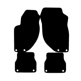 Alfombras de Moqueta,  Alfa Romeo 166 (1998-2007), Color Negro, Calidad Limited Edition, REF: AR0009L2N