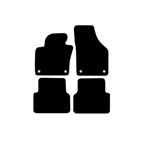 Alfombras de Moqueta,  Volkswagen TIGUAN (2007-2016), Color Negro, Calidad Limited Edition, REF: VW0042L2N