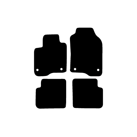 Alfombras de Moqueta,  Fiat PUNTO (1999-2010), Color Negro, Calidad Limited Edition, REF: FT0027L2N
