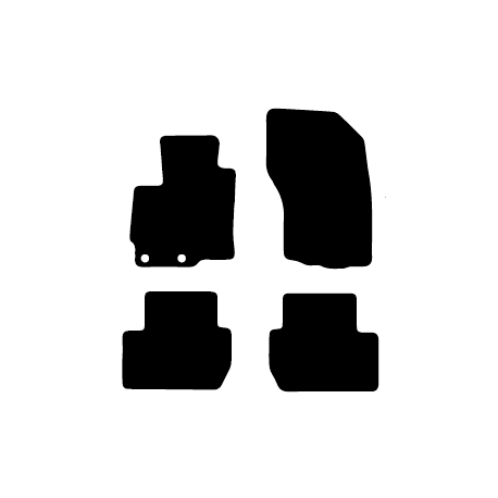 Alfombras de Moqueta,  Mitsubishi OUTLANDER (2012-2019), Color Negro, Calidad Limited Edition, REF: MH0024L2N