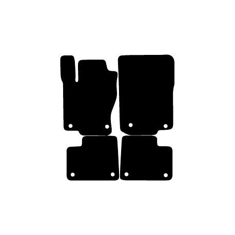 Alfombras de Moqueta,  Mercedes W166 M (2011-2015), Color Negro, Calidad Limited Edition, REF: MC0050L2N