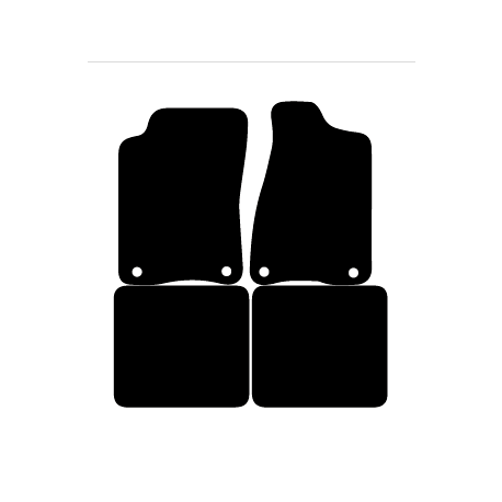 Alfombras de Moqueta,  Audi 80 (1986-1996), Color Negro, Calidad Limited Edition, REF: AD0001L2N