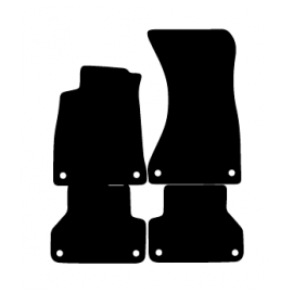 Alfombras de Moqueta,  Audi A4 B9 (2015-Presente), Color Negro, Calidad Limited Edition, REF: AD0015L2N