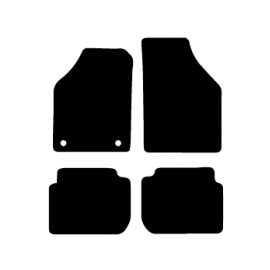 Alfombras de Moqueta,  Fiat IDEA (2003-2012), Color Negro, Calidad Limited Edition, REF: FT0022L2N