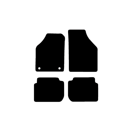 Alfombras de Moqueta,  Fiat IDEA (2003-2012), Color Negro, Calidad Limited Edition, REF: FT0022L2N
