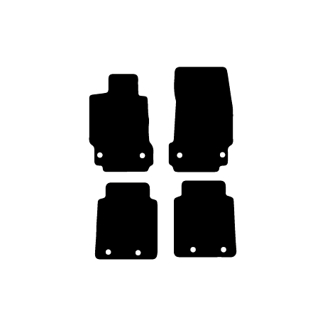 Alfombras de Moqueta, Mitsubishi GRANDIS (2004-2011),DELANTERAS, Color Negro, Calidad Standard, REF:MH0030S2N