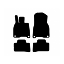 Alfombras de Moqueta, Chrysler Crossfire (2004-2008),DELANTERAS, Color Negro, Calidad Standard, REF:CY0002S2N