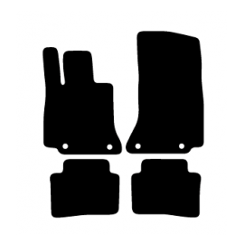 Alfombras de Moqueta, Mercedes R129 SL (1989-2001),DELANTERAS, Color Negro, Calidad Standard, REF:MC0023-1S2N