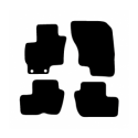 Alfombras de Moqueta, Hyundai KONA (2017-2021), MHEV,DELANTERAS, Color Negro, Calidad Standard, REF:HY0022-1S2N