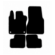 Alfombras de Moqueta, Mercedes W463 CLASE G (2008-2018),DELANTERAS, Color Negro, Calidad Standard, REF:MC0078-1S2N