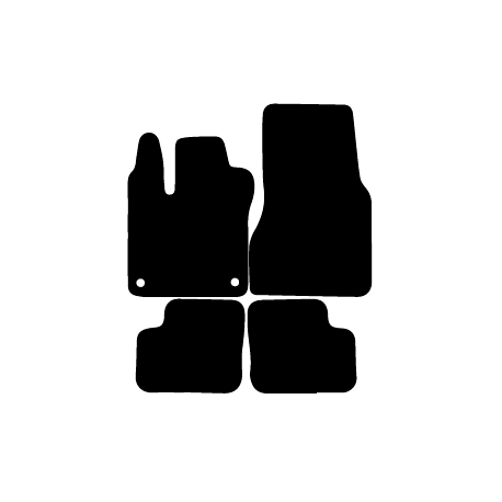 Alfombras de Moqueta, Mercedes W463 CLASE G (2008-2018),DELANTERAS, Color Negro, Calidad Standard, REF:MC0078-1S2N