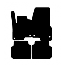 Alfombras de Moqueta, Citroen C4 Electrico (2020-PRESENTE),DELANTERAS, Color Negro, Calidad Standard, REF:CT0055S2N