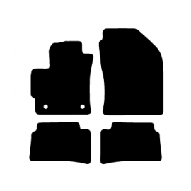 Alfombras de Moqueta, Opel MOKKA ELECTRICO (2021-Presente),DELANTERAS, Color Negro, Calidad Standard, REF:OP0053S2N
