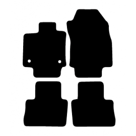 Alfombras de Moqueta, Audi A3 8Y (2021-Presente) HIBRIDO,DELANTERAS , Color Negro, Calidad Standard, REF:AD0010-2S2N