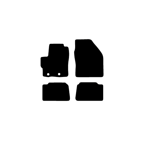Alfombras de Moqueta, Volvo XC40 ELECTRIC (2020-Presente),DELANTERAS, Color Negro, Calidad Standard, REF:VV0022-1S2N
