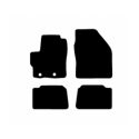 Alfombras de Moqueta, Volvo XC40 ELECTRIC (2020-Presente),DELANTERAS, Color Negro, Calidad Standard, REF:VV0022-1S2N