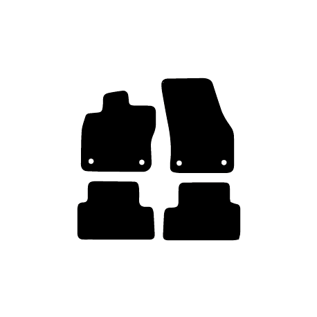 Alfombras de Moqueta, Hyundai I20  T-GDI 48V (2020-PRESENTE),DELANTERAS, Color Negro, Calidad Standard, REF:HY0045S2N