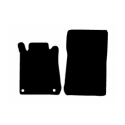 Alfombras de Moqueta, Jeep WRANGLER JL (2018-Presente) 5 PUERTAS,DELANTERAS, Color Negro, Calidad Standard, REF:JE0013-1S2N