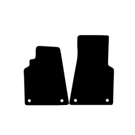 Alfombras de Moqueta, MERCEDES BENZ W206 CLASE C SEDAN (Desde 2021),DELANTERAS, Color Negro, Calidad Standard, REF:MC0098S2N