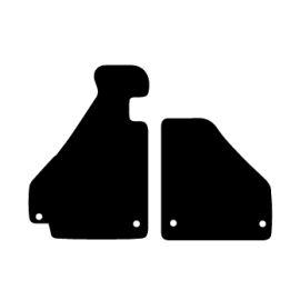 Alfombras de Moqueta, Toyota HILUX (2016 - Presente) CABINA DOBLE,DELANTERAS, Color Negro, Calidad Standard, REF:TY0051-1S2N