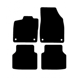 Alfombras de Moqueta, FIAT 500 ELECTRICO CABRIO (Desde 2020),DELANTERAS, Color GRIS, Calidad Standard, REF:FT0052S2G