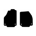 Alfombras de Moqueta, Toyota HILUX (2016 - Presente) CABINA SIMPLE,DELANTERAS, Color GRIS, Calidad Standard, REF:TY0051S2G