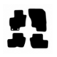 Alfombras de Moqueta, BMW E66 SERIE 7 LARGO 2001-2009,DELANTERAS , Color Negro, Calidad Elegance, REF:BW0078E2N