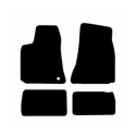 Alfombras de Moqueta, Chrysler 300C (2004-2010),5 PLAZAS, Color Negro, Calidad Standard, REF:CY0001S5N