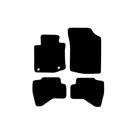 Alfombras de Moqueta, Peugeot 107 (2005-2014),5 PLAZAS, Color Negro, Calidad Standard, REF:PG0002S5N