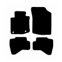 Alfombras de Moqueta, Peugeot 107 (2005-2014),5 PLAZAS, Color Negro, Calidad Standard, REF:PG0002S5N