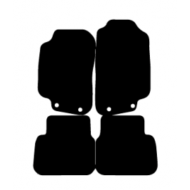 Alfombras de Moqueta, Saab 95 (1997-2010),5 PLAZAS, Color Negro, Calidad Standard, REF:SB0004S5N