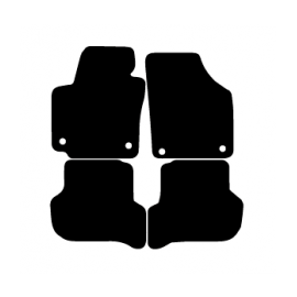 Alfombras de Moqueta, SKODA YETI (Desde 2013),5 PLAZAS, Color Negro, Calidad Standard, REF:SK0017S5N