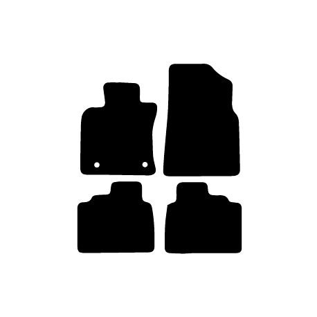 Alfombras de Moqueta, Toyota CAMRY (2019 - ),5 PLAZAS, Color Negro, Calidad Standard, REF:TY0050S5N