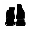 Alfombras de Moqueta, AUDI A4 B7 CABRIO (2006-2009),5 PLAZAS, Color Negro, Calidad Premium, REF:AD0053P5N