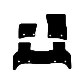 Alfombras de Moqueta, LAND ROVER DEFENDER 110 (Desde 2020),5 PLAZAS CON PUENTE, BEIGE, ELEGANCE, REF:LR0020E5PTB