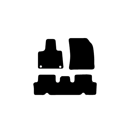 Alfombras de Moqueta,  Citroen C4 SPACETOURER (2018-Presente), Color negro, Calidad Standard, REF: CT0021S2N